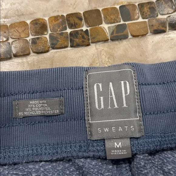 GAP Slate Blue Women’s Sweatpants / Joggers Elastic Drawstring Waist Size M - Picture 4 of 7